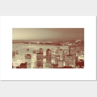 Love Seattle Skyline Panorama Posters and Art